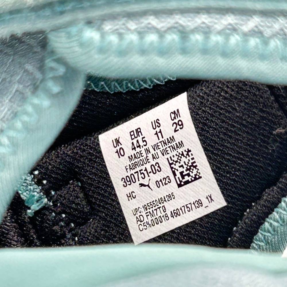 Puma Mens Size 11 TS-01 Tonal Adriatic Sandals Aqua Teal Backstrap Sneaker Shoes - Picture 4 of 13